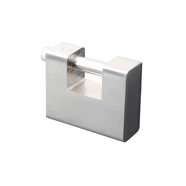 Nickel Plated Rectangular Iron Padlock