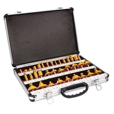 Shaped Cutters For Wood 35pcs Aluminium Case